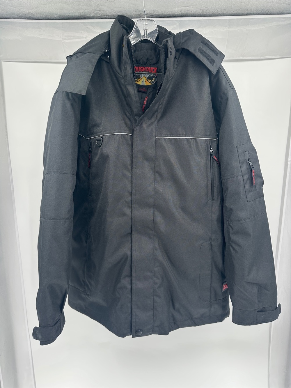 Tough Duck Men's Black Performance Coat with Hood
